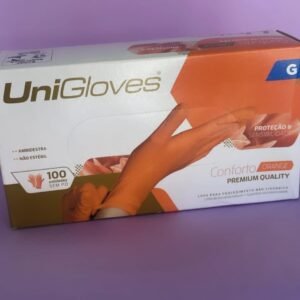 LUVA LATEX LARANJA(100UN)